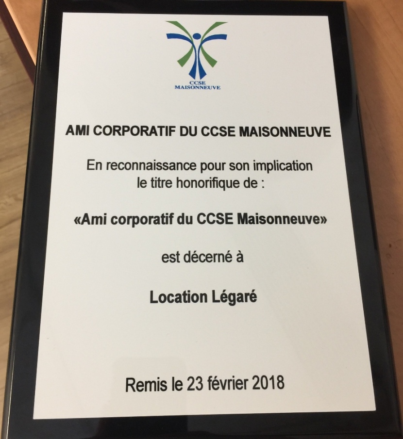 Ami corporatif du CCSE Maisonneuve