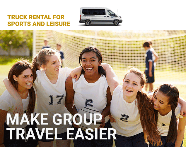 Truck rental for sports and leisure